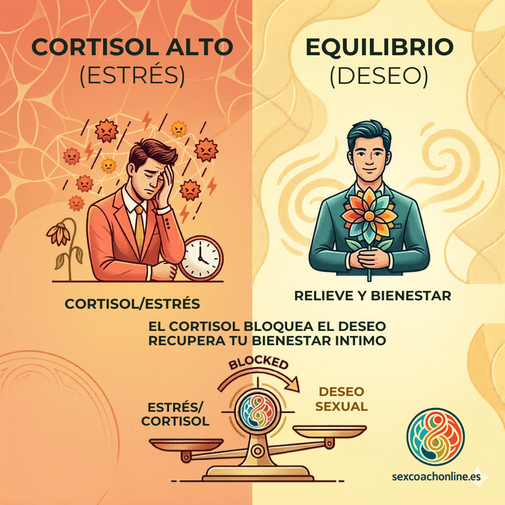El impacto del cortisol en el deseo: Por qué el estrés es el mayor anticonceptivo